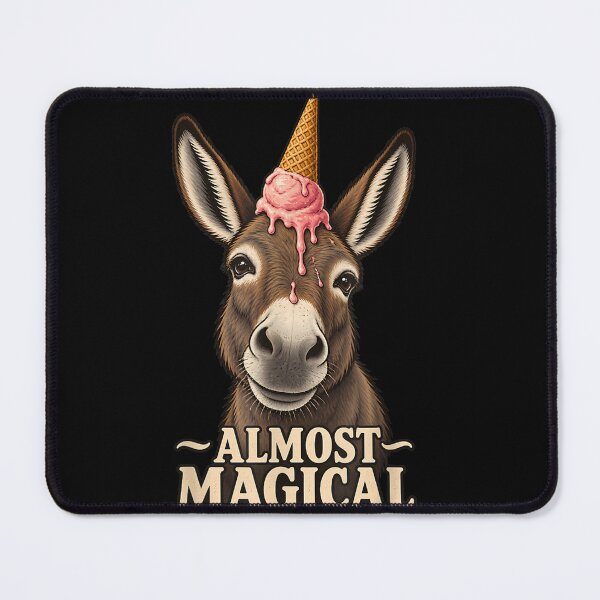 Item preview, Almost Magical Funny Donkey Unicorn Ice Cream Horn designed and sold by NguboNorento.