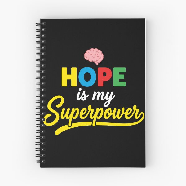 Item preview, Hope Is My Superpower Brain Health Mental Wellness Awareness Survivor designed and sold by PopStars1993.