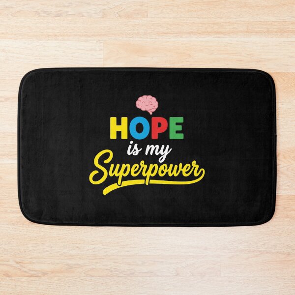 Item preview, Hope Is My Superpower Brain Health Mental Wellness Awareness Survivor designed and sold by PopStars1993.