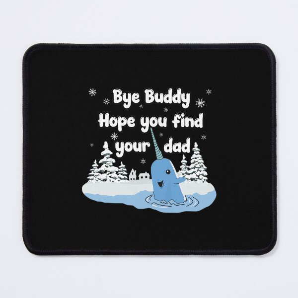 Item preview, Cute Narwhal Winter Snowflakes "Bye Buddy" Quote designed and sold by KANDICZQUEZ.
