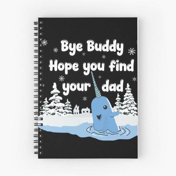 Item preview, Cute Narwhal Winter Snowflakes "Bye Buddy" Quote designed and sold by KANDICZQUEZ.