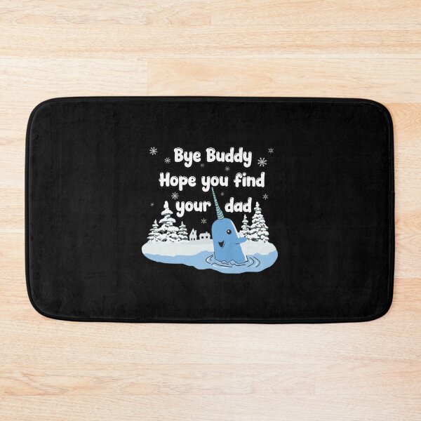Item preview, Cute Narwhal Winter Snowflakes "Bye Buddy" Quote designed and sold by KANDICZQUEZ.