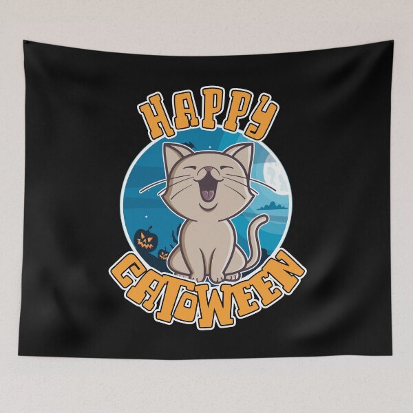 Item preview, Happy Catoween Funny Laughing Cat Lover Gift designed and sold by Say It With Ink.