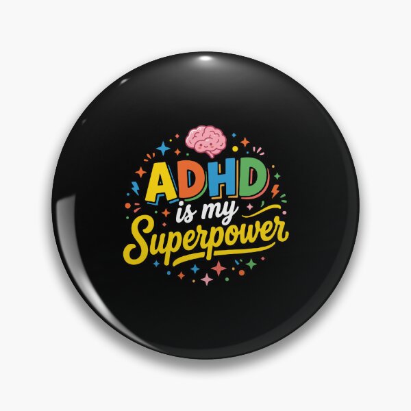 Item preview, ADHD Is My Superpower Neurodiversity Awareness Brain Empowerment designed and sold by PopStars1993.