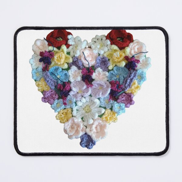 Item preview, Crochet Floral Heart – Handmade Flowers of Love & Remembrance designed and sold by newsuept25.art.