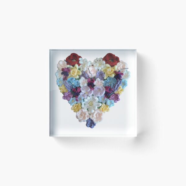 Item preview, Crochet Floral Heart – Handmade Flowers of Love & Remembrance designed and sold by newsuept25.art.
