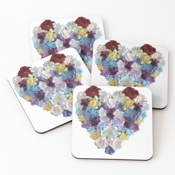 Item preview, Crochet Floral Heart – Handmade Flowers of Love & Remembrance designed and sold by newsuept25.art.
