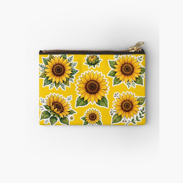Item preview, Watercolor Sunflower Clipart Set - Yellow Floral Botanical Illustrations designed and sold by Xeneros.