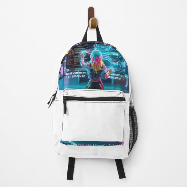 Item preview, Cyberpunk System Rewrite - Holographic OS Hacker Girl designed and sold by Zen Motif Japan.