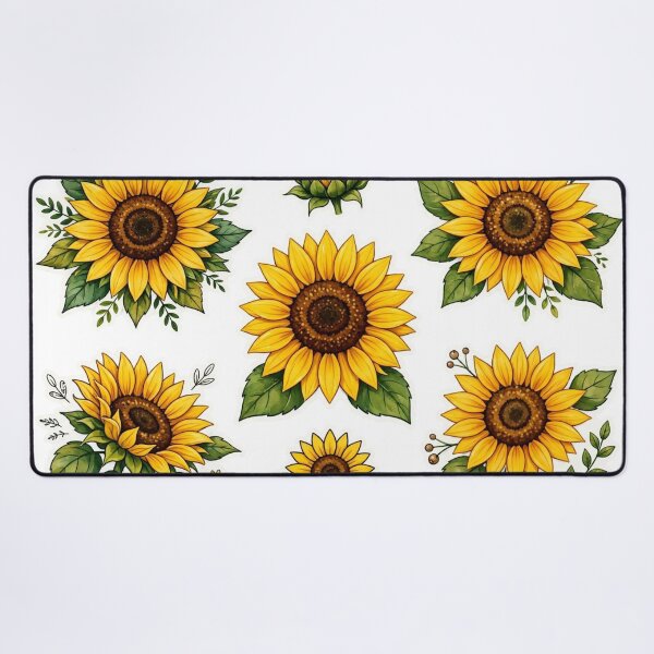 Item preview, Watercolor Sunflower Clipart Set - Yellow Floral Botanical Illustrations designed and sold by Xeneros.