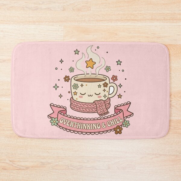 Item preview, Overthinking and Chill Cute Kawaii Coffee Mug Art designed and sold by Fine-Arts-Lab.