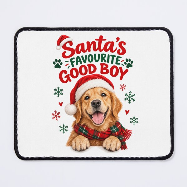 Item preview, Santa's Favourite Good Boy Christmas Dog designed and sold by sweary12.