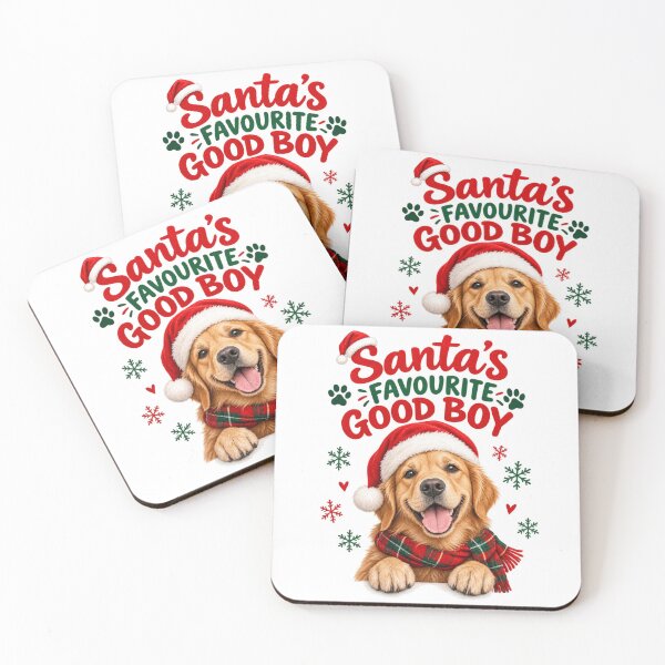 Item preview, Santa's Favourite Good Boy Christmas Dog designed and sold by sweary12.