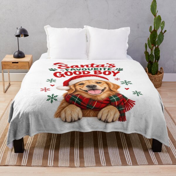 Item preview, Santa's Favourite Good Boy Christmas Dog designed and sold by sweary12.