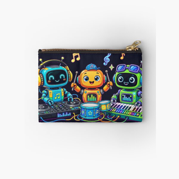 Item preview,  Happy Robot Music Band - Cute DJ, Drummer and Keyboard Trio designed and sold by FABIOLART.