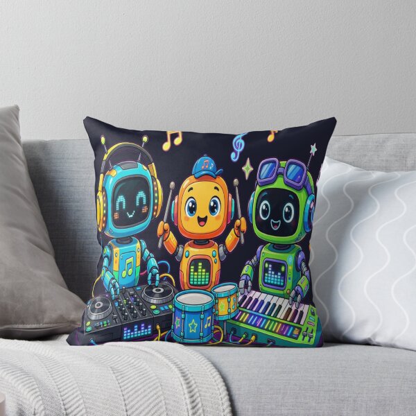 Item preview,  Happy Robot Music Band - Cute DJ, Drummer and Keyboard Trio designed and sold by FABIOLART.