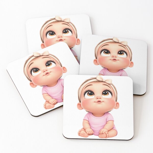 Item preview, White Baby Girl Looking Up: Tender Eyes Collection  designed and sold by EscapeArtist13.