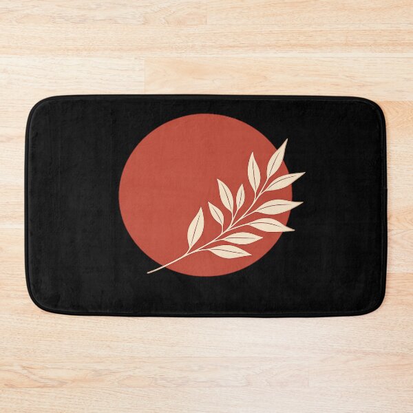 Item preview, Two Tone Earthy Abstract Sun and Leaves Line Art designed and sold by BeardWave.
