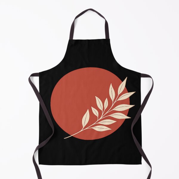 Item preview, Two Tone Earthy Abstract Sun and Leaves Line Art designed and sold by BeardWave.