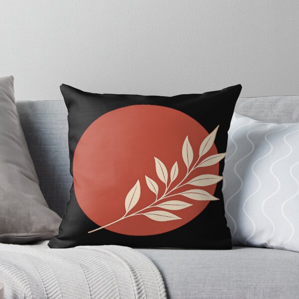 Item preview, Two Tone Earthy Abstract Sun and Leaves Line Art designed and sold by BeardWave.