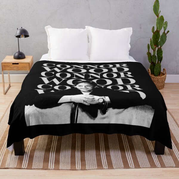 Item preview, Connor Wood Vintage Black and White Smiling Portrait designed and sold by Fryeal Berik.