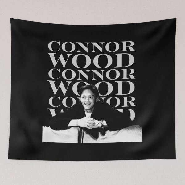 Item preview, Connor Wood Vintage Black and White Smiling Portrait designed and sold by Fryeal Berik.