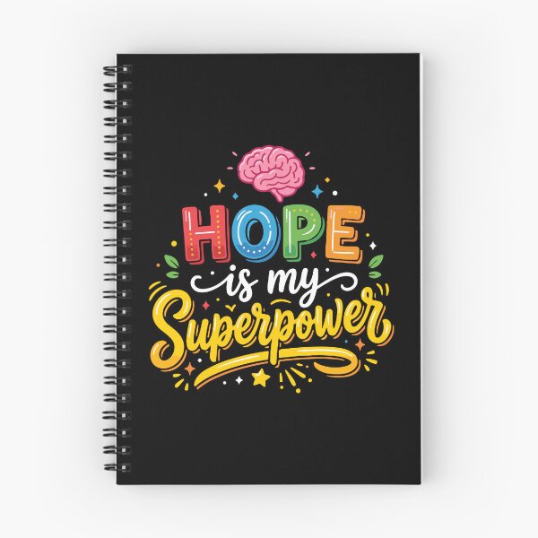 Item preview, Hope Is My Superpower Mental Health Brain Health Awareness Support designed and sold by PopStars1993.