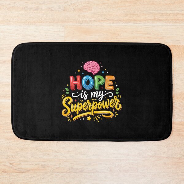 Item preview, Hope Is My Superpower Mental Health Brain Health Awareness Support designed and sold by PopStars1993.