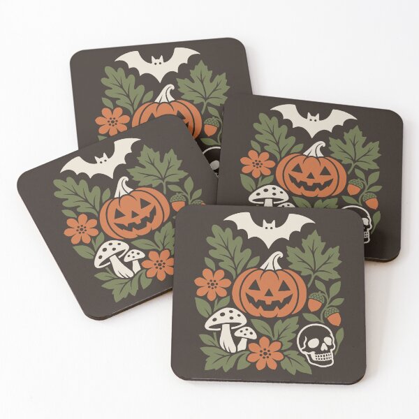 Item preview, Botanical Halloween Pumpkin Skull designed and sold by MavtM.
