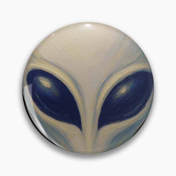Item preview, Painted Grey Alien Head – Mysterious Extraterrestrial Sci Fi designed and sold by Genius Geek.