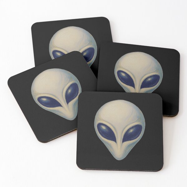 Item preview, Painted Grey Alien Head – Mysterious Extraterrestrial Sci Fi designed and sold by Genius Geek.