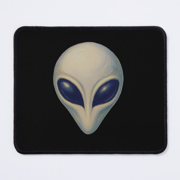 Item preview, Painted Grey Alien Head – Mysterious Extraterrestrial Sci Fi designed and sold by Genius Geek.