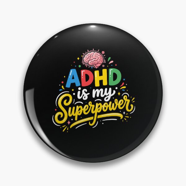 Item preview, ADHD Is My Superpower Neurodiversity Empowerment Awareness designed and sold by PopStars1993.