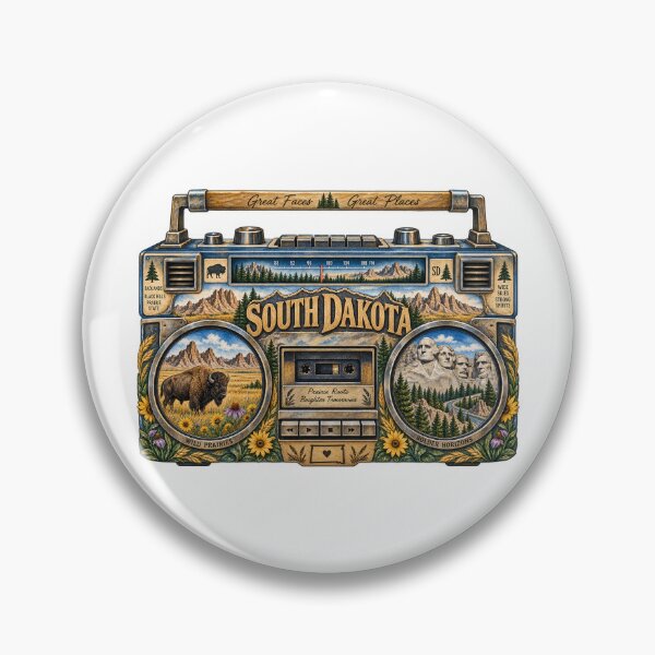 Item preview, South Dakota Gen X Boom Box designed and sold by Whimspired By Paxx.