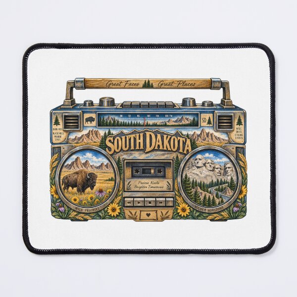 Item preview, South Dakota Gen X Boom Box designed and sold by Whimspired By Paxx.