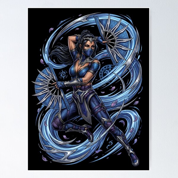 Item preview, Kitana Mortal Kombat Fighter Graphic Tee designed and sold by Senpaiwaves.