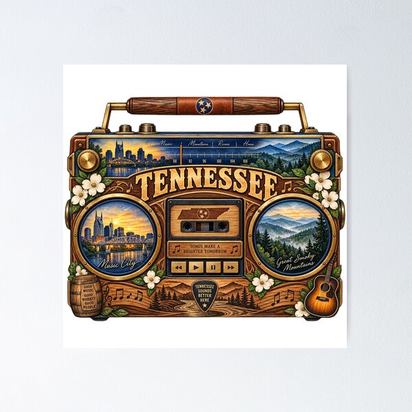 Item preview, Tennessee Gen X Boom Box designed and sold by Whimspired By Paxx.