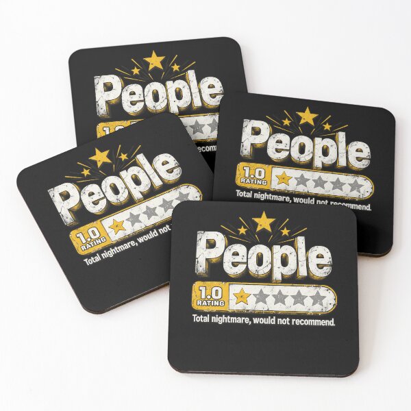 Item preview, People One Star Rating Total Nightmare Sarcastic Introvert Design designed and sold by voidlab01.