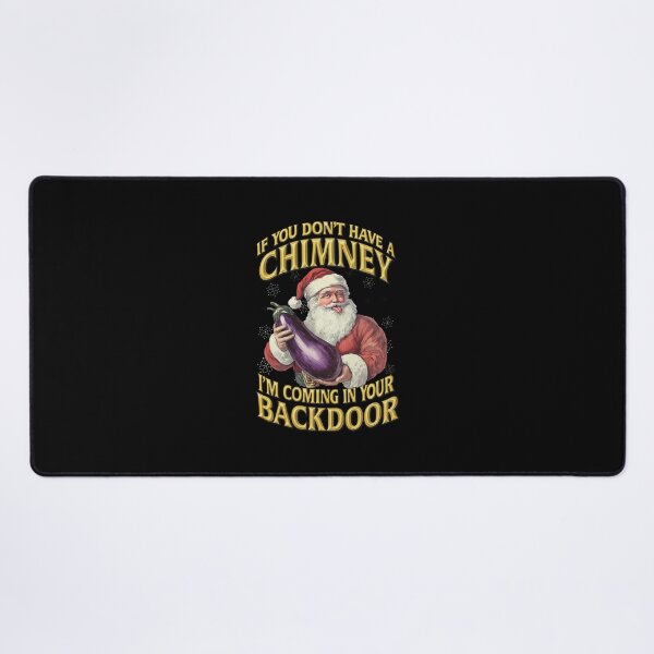 Item preview, Santa's Backdoor Entry Funny Holiday Eggplant designed and sold by KANDICZQUEZ.