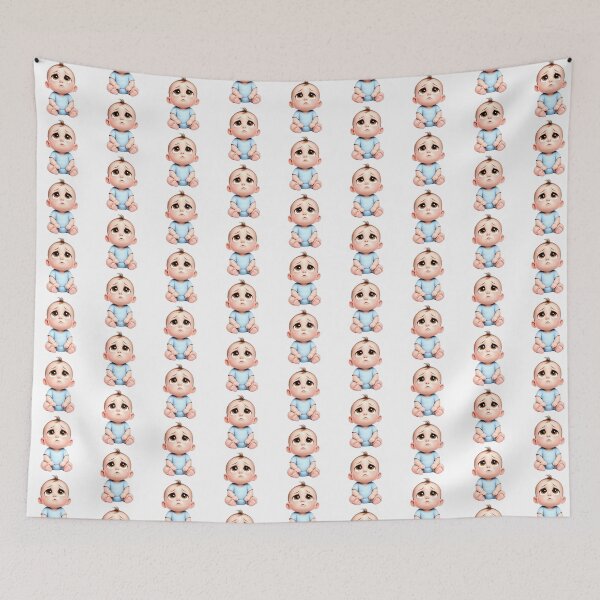 Item preview, White Baby Boy Looking Up: Tender Eyes Collection  designed and sold by EscapeArtist13.