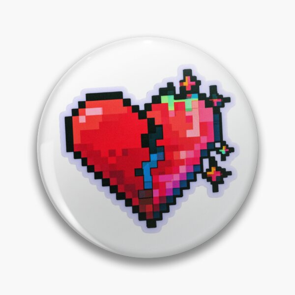 Item preview, Pixel Art Mended Heart Retro Gamer Love designed and sold by NicolasGlowArt.