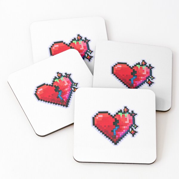 Item preview, Pixel Art Mended Heart Retro Gamer Love designed and sold by NicolasGlowArt.