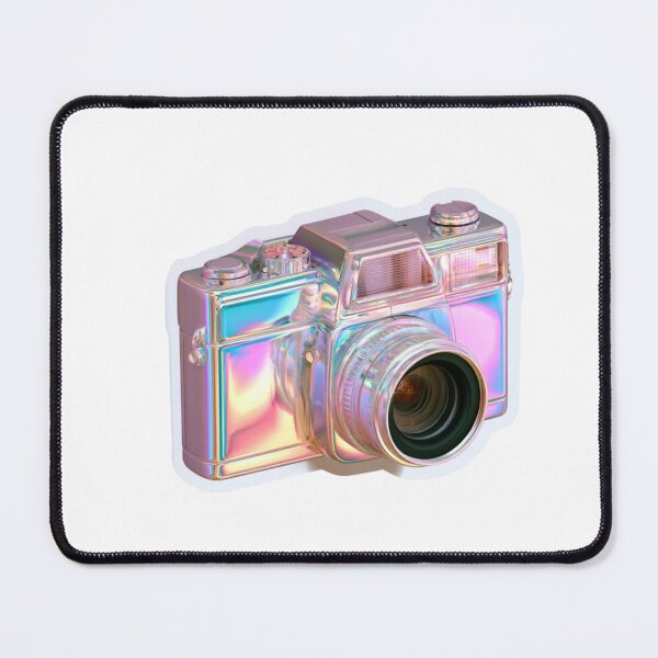 Item preview, Holographic Retro Camera Aesthetic Photography designed and sold by NicolasGlowArt.