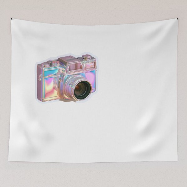 Item preview, Holographic Retro Camera Aesthetic Photography designed and sold by NicolasGlowArt.