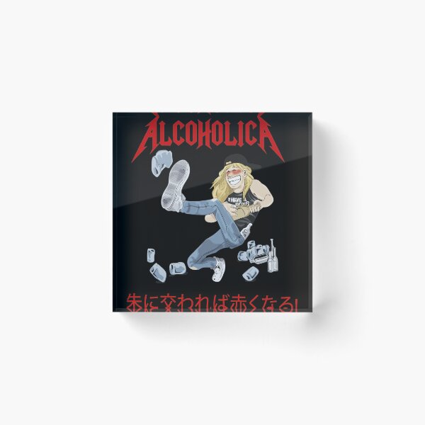 Item preview, Alcoholica Rock Fan Kicking with Cans designed and sold by KANDICZQUEZ.