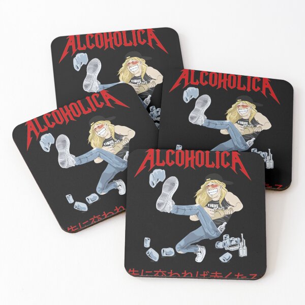 Item preview, Alcoholica Rock Fan Kicking with Cans designed and sold by KANDICZQUEZ.