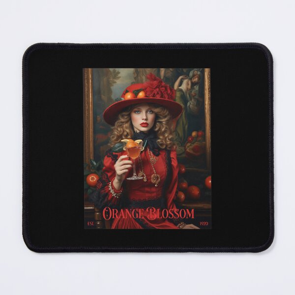 Item preview, Elegant Woman in Red Hat with Orange Cocktail designed and sold by KANDICZQUEZ.