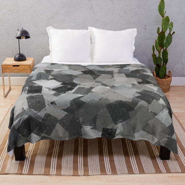 Item preview, Cubism Abstract Gray Black White Pattern designed and sold by ArtbyDebbieC.