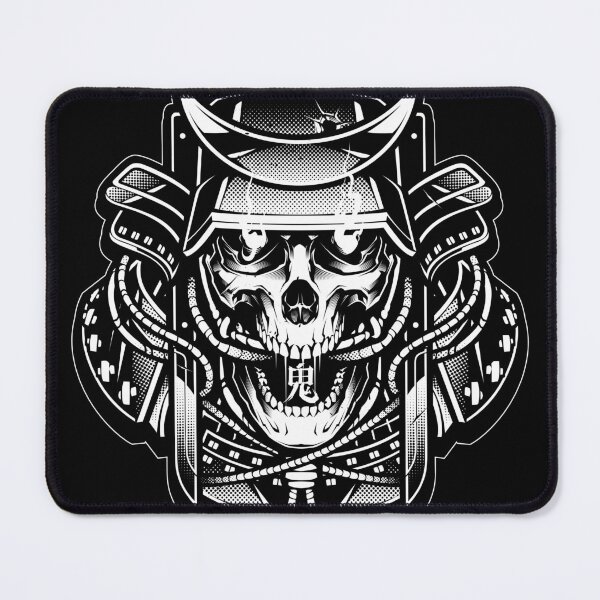 Item preview, Samurai Demon Skull horror designed and sold by Blackout Brother.