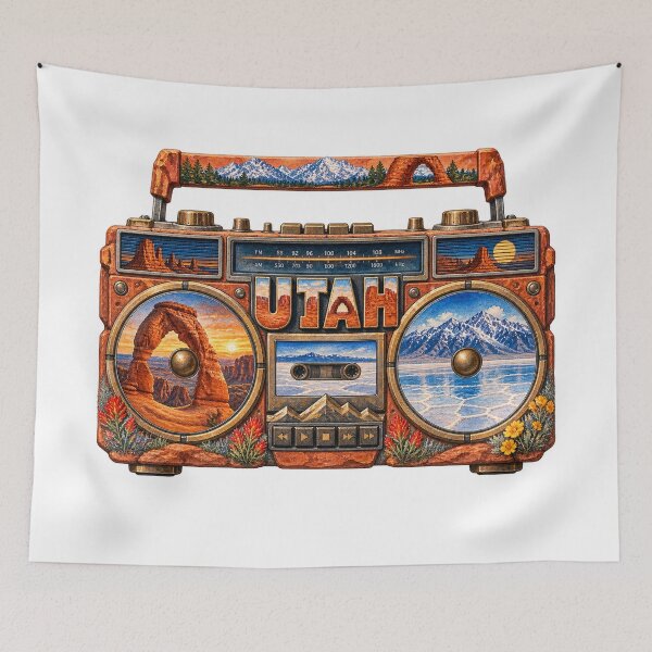 Item preview, Utah Gen X Boom Box designed and sold by Whimspired By Paxx.